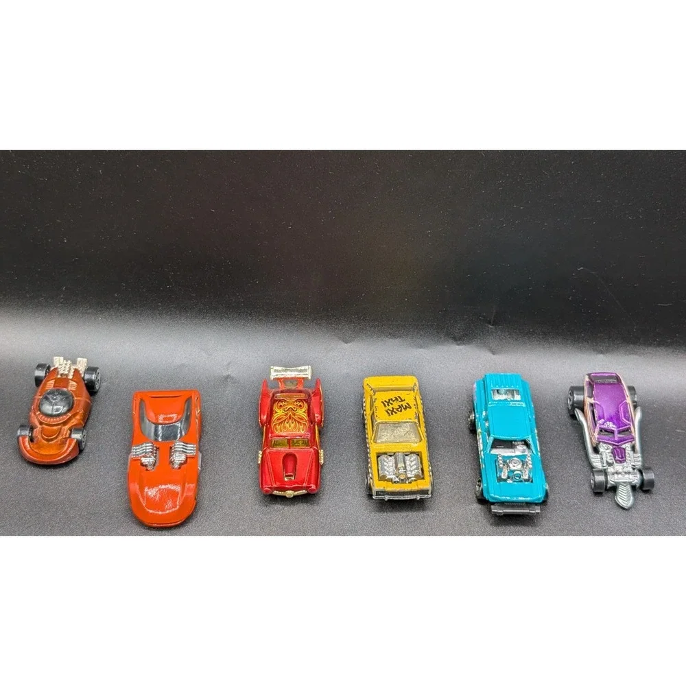 Hot Wheels & Matchbox Lot of 6 Modern & Vintage Die-cast Cars (1970s To 2015)